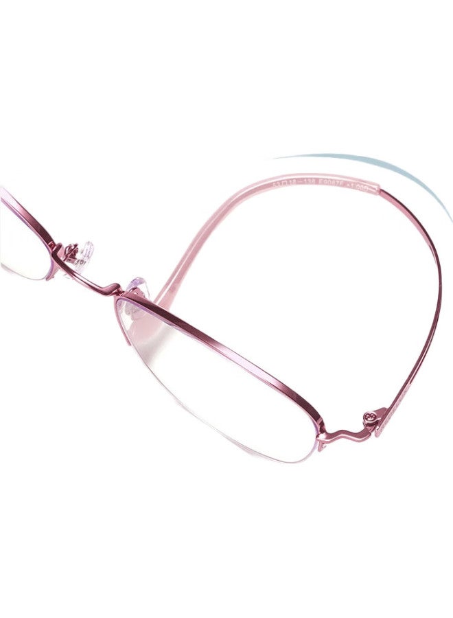 Sunset Red Reading Glasses For Women, High-Definition Anti-Blue Light, Fashionable Elegant Middle-Aged And Elderly Ultra-Light Reading Glasses E9087F 150 Degrees - Image 2