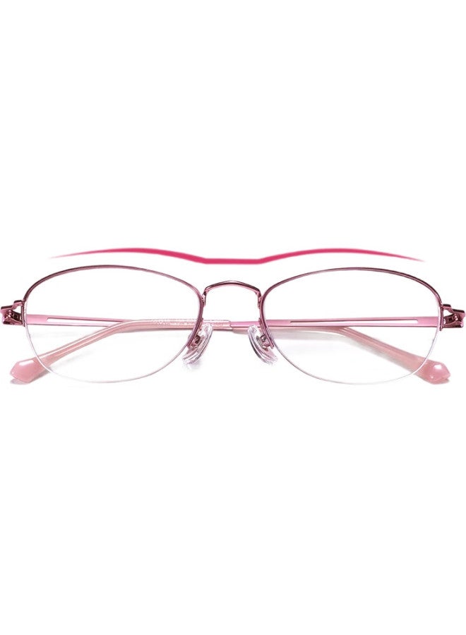 Sunset Red Reading Glasses For Women, High-Definition Anti-Blue Light, Fashionable Elegant Middle-Aged And Elderly Ultra-Light Reading Glasses E9087F 150 Degrees - Image 3
