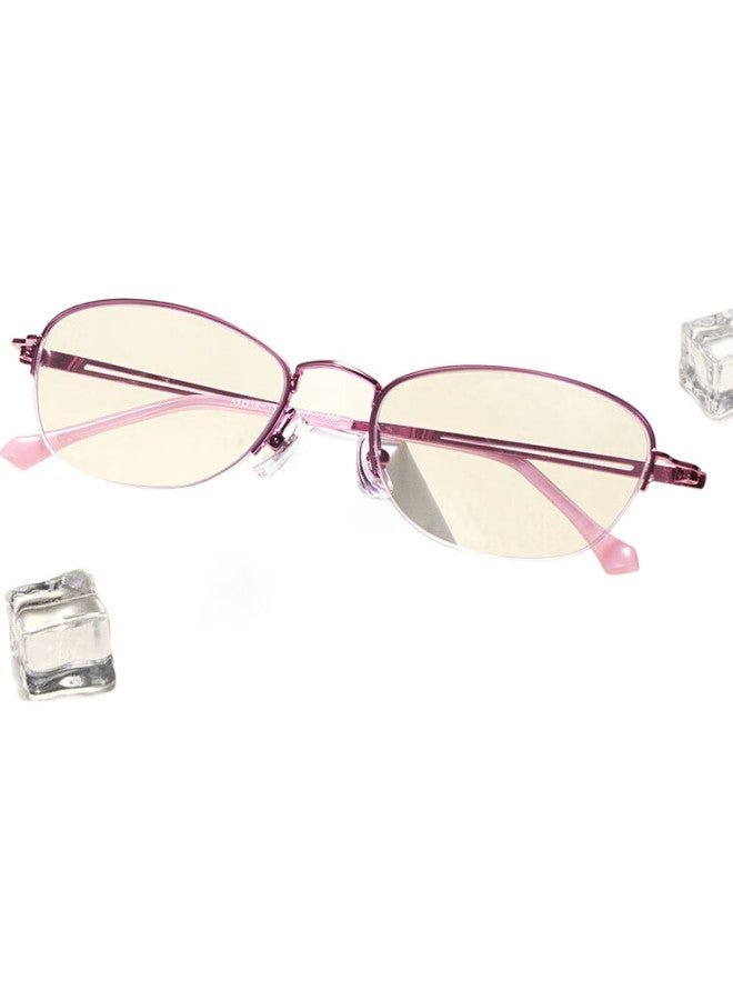 Sunset Red Reading Glasses For Women, High-Definition Anti-Blue Light, Fashionable Elegant Middle-Aged And Elderly Ultra-Light Reading Glasses E9087F 150 Degrees - Image 1