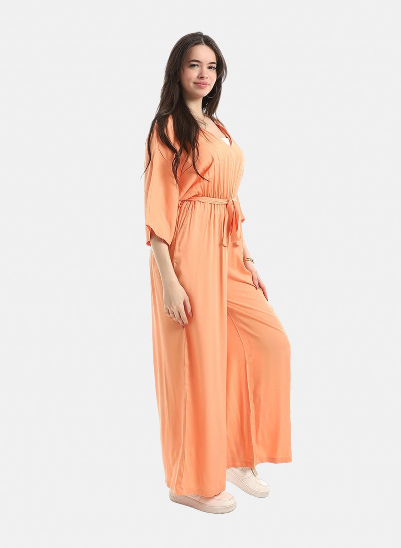Andora Comfy Jumpsuit For Women - Orange - Image 2