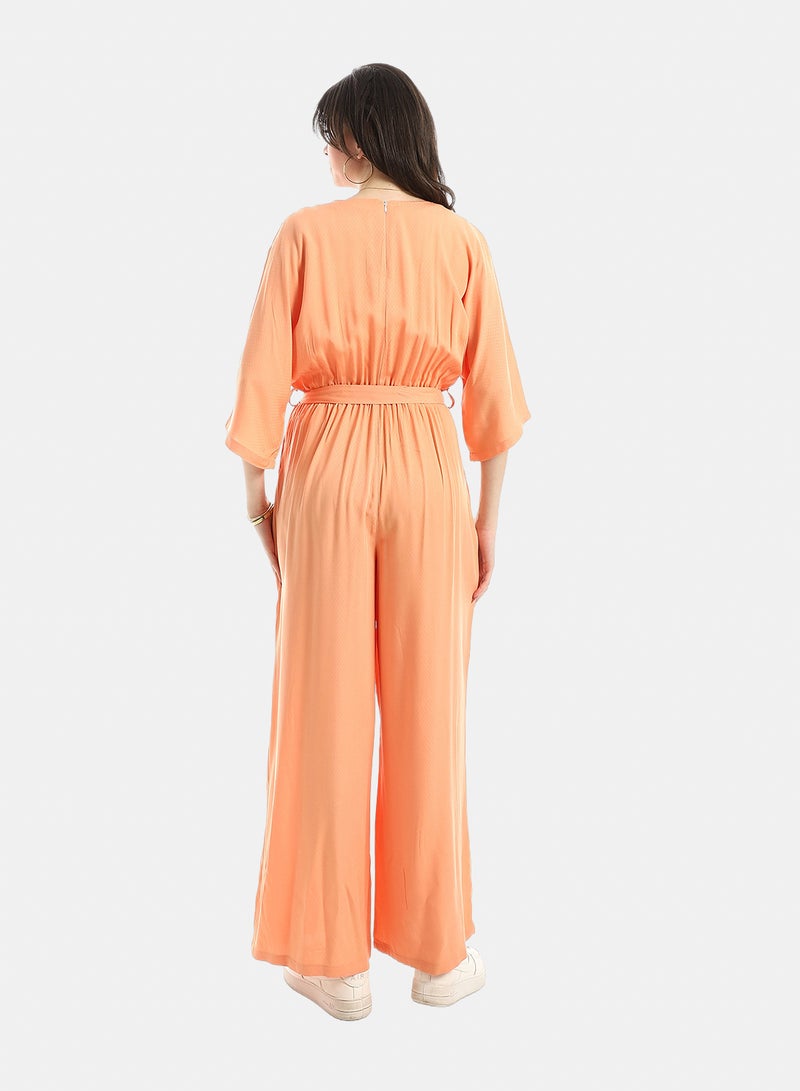 Andora Comfy Jumpsuit For Women - Orange - Image 3