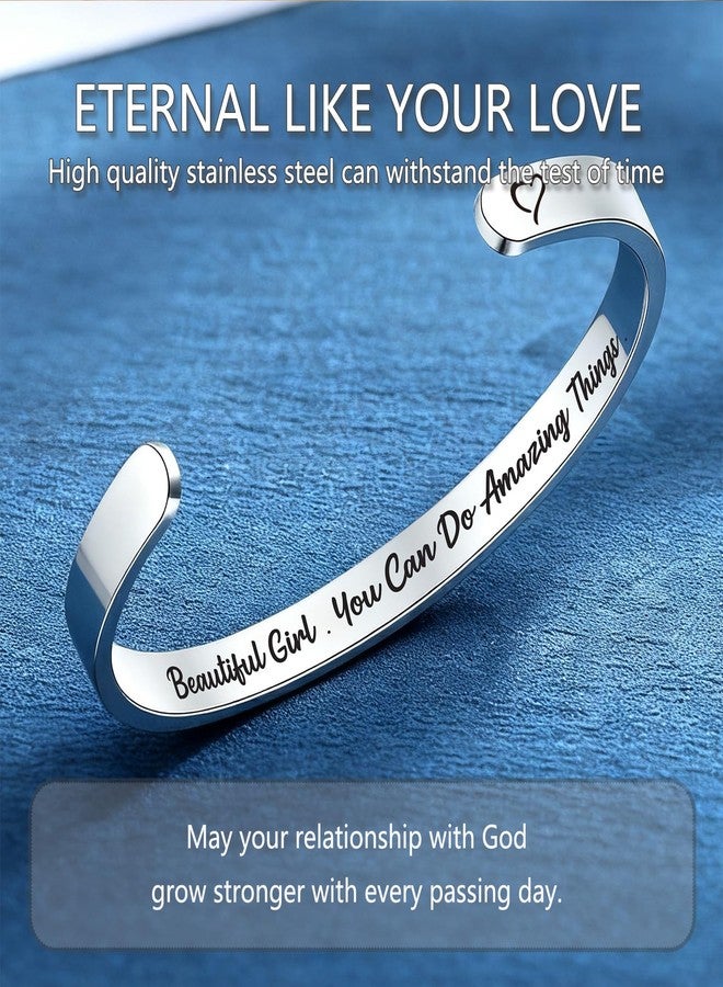 CXLDTE Christmas Stocking Stuffers Bracelets Gifts for Teen Girls Granddaughter Jewelry Birthday Valentine's Day Baptism Confirmation First Communion 6 8 10 12 14 16 Year Old Teenage Girl Tween Teens Kids - Image 2