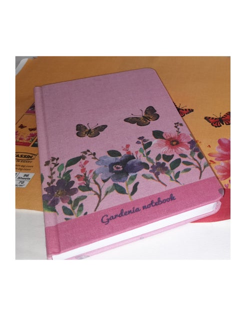 Yassin Cloth hard cover lined Notebook 96 Sheets - Assorted Shape - No:1270