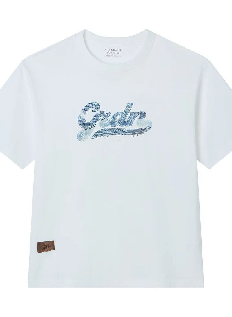 GIORDANO  Men’s Relaxed Fit Cotton Graphic Tee for Men | Best Price UAE