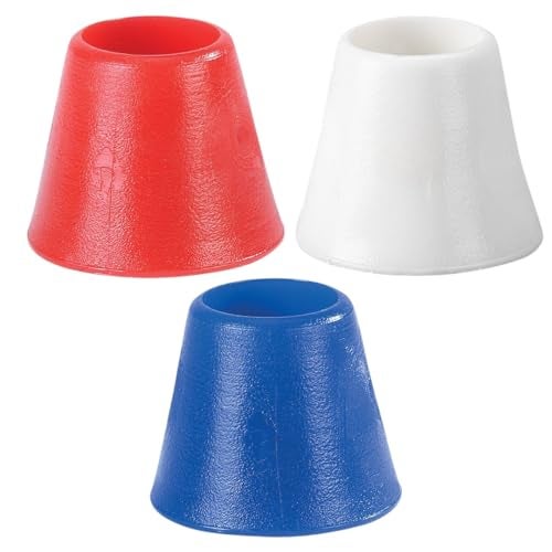 Markwort Knobcuff EZ Taper Bat Taper Durable Rubber Grip Aid - Red/White/Blue - Image 1