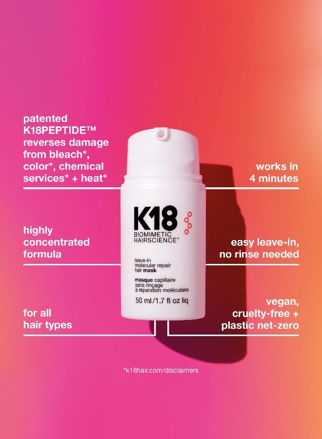 K18 Leave-In Molecular Repair Hair Mask 15ml  - Image 4
