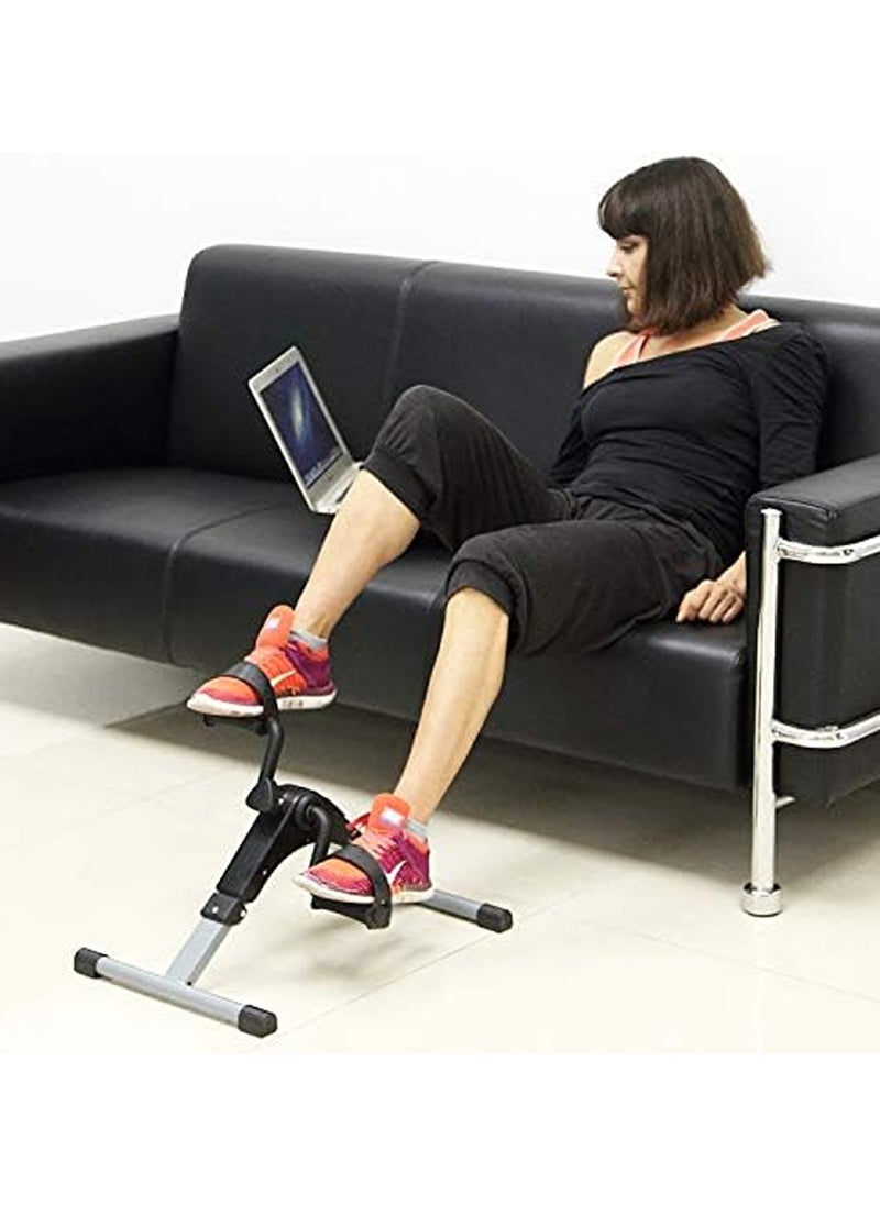 Generic Portable Mini Folding Arm Leg Foot Pedal Exerciser Peddler Machine Bicycle While Sitting  - Image 3
