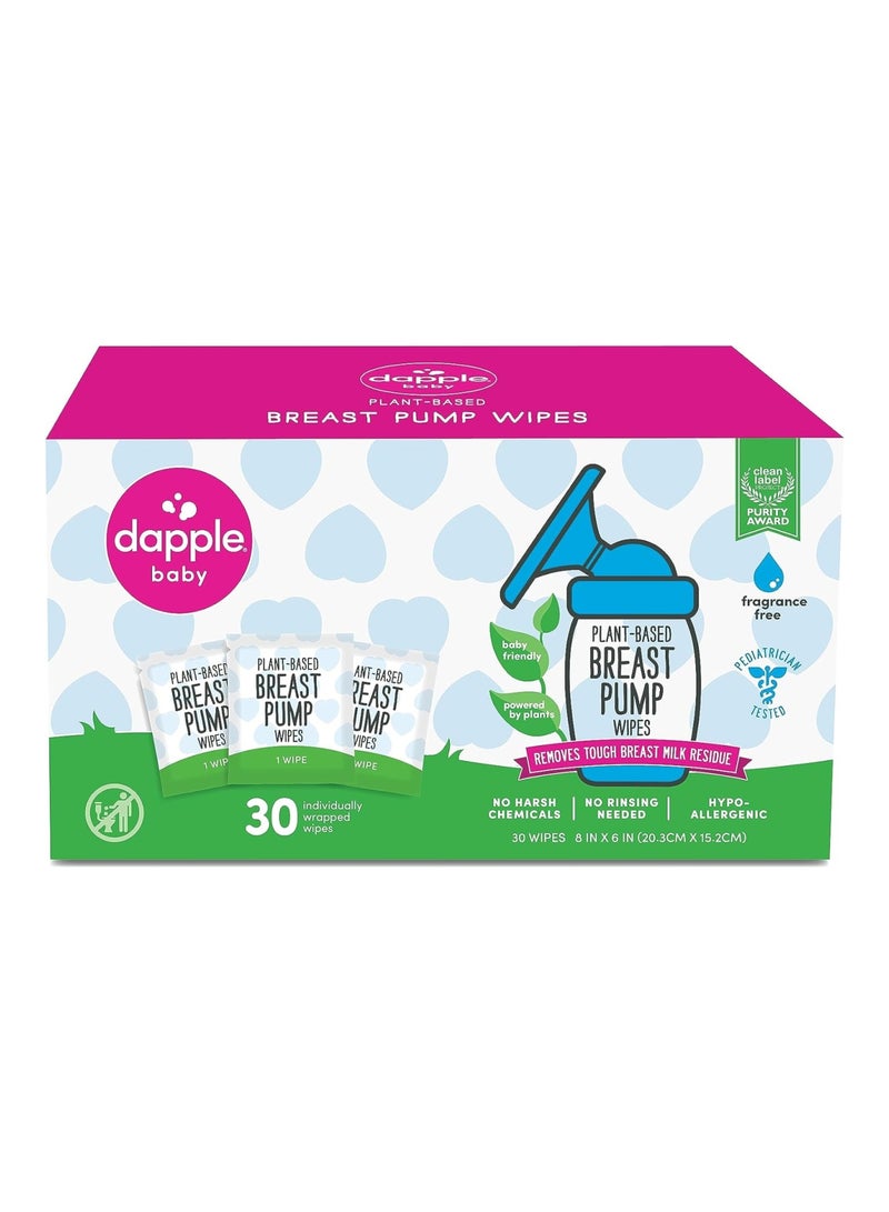 Dapple Baby Breast Pump Cleaner Wipes By Fragrance Free Hypoallergenic Plant Based 30 Count Pack Of 1 - Image 2