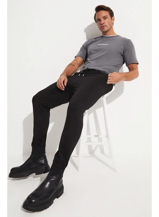 JUNE June Men Regular Fit Sweatpant Black