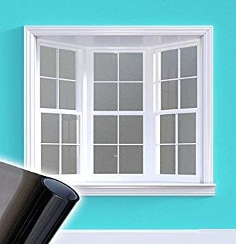 S-Sia Vendors-Good Purchase Good Care SIA VENDORS Black One Way Frosted Etched Window Tinting Vinyl Roll 20 Inch x 48 Inch Roll