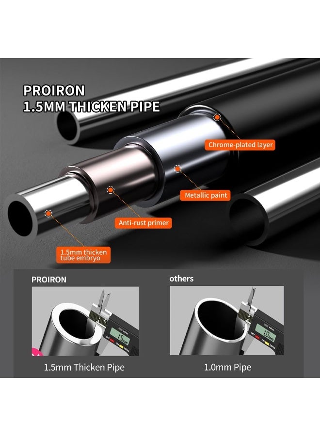 PROIRON Pull Up Bar for Doorway Strength Training Chin up Bar without Screws Adjustable 72cm-97cm Width Locking Mechanism for Home Gym Exercise Fitness with Level Meter, Max Load Bearing 200kg - Image 5
