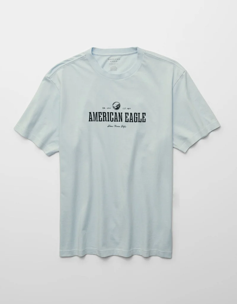 American Eagle  AE Logo Graphic T-Shirt for Men | Best Price UAE