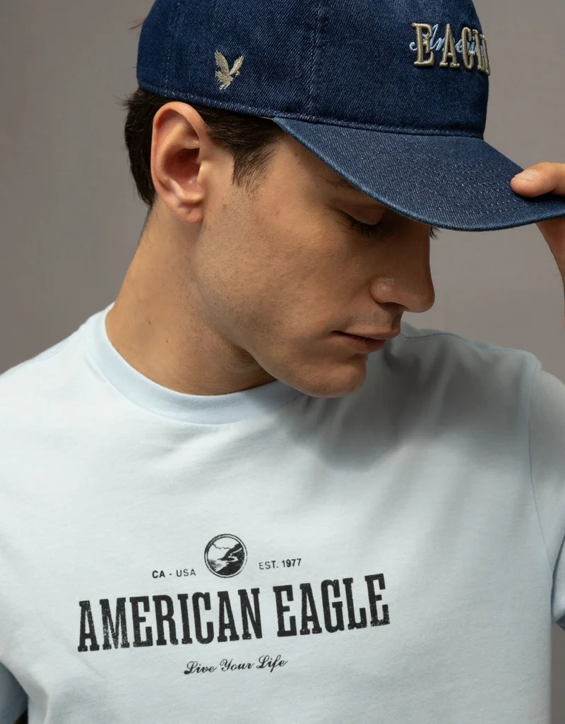 American Eagle  AE Logo Graphic T-Shirt for Men | Best Price UAE