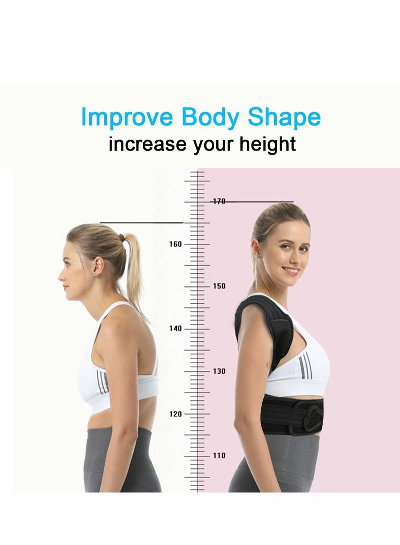 SOLARAE Posture Corrector for Women and Men, Adjustable Breathable Back Support Straightener - Image 3