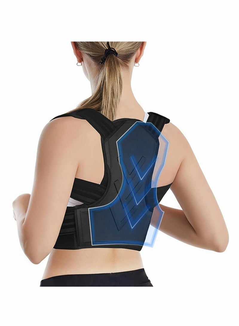 SOLARAE Posture Corrector for Women and Men, Adjustable Breathable Back Support Straightener - Image 1