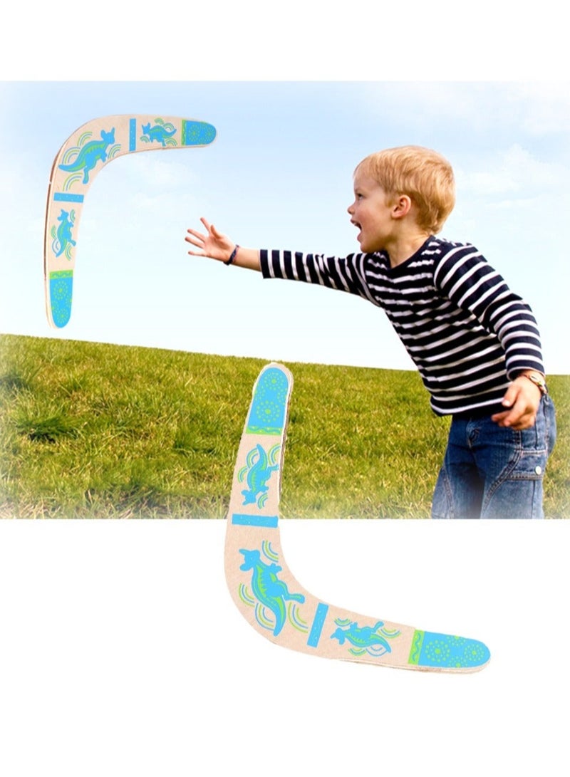 كابتن تيك V-Shaped Boomerang, Handmade Boomerang, Stable Wooden V-Shaped Returning Boomerang, Kids Sports New Flying Boomerang Toy for Outdoor Games Sports - Image 1