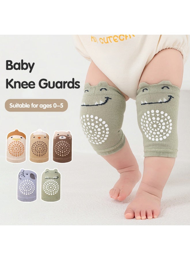 مايل ميلو ٥ أزواج من واقيات الركبة للزحف للأطفال – ملونة، لطيفة، مضحكة، مناسبة للأولاد والبنات، هدية مثالية لحفل استقبال المولود - Image 3