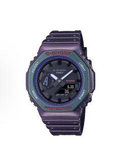 CASIO octagonal sports waterproof and shockproof watch GA-2100 purple black  - Image 1