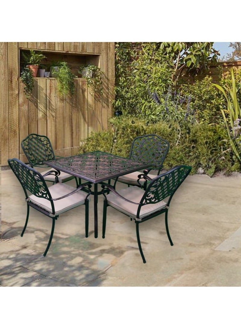 Schondor Furniture San Diego | 4 Seater | Dining Table | Outdoor Furniture | Made in Aluminum Cast  - Image 3