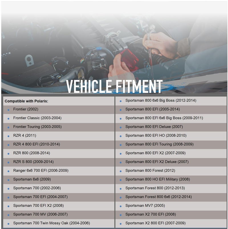 Parts Player قطع غيار OEG بدء تشغيل جديدة متوافقة مع ATV بولاريس 2002-2015 سبورتسمان رينجر 600 700 800، 4010417، 4011584، 4012032، 4013268، SMU0271، 41054040 - Image 4