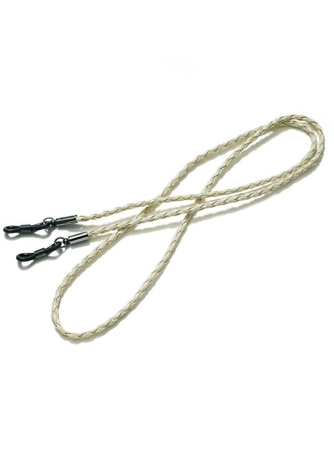 1 x 5 pcs Braided Twist Spectacle Cord Sunglasses Chain Rice White