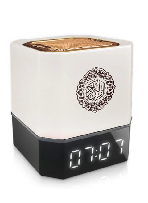 Quran Speaker With Remote & APP Control Speaker Dimmable 7 Color Changing Azan Bluetooth Speaker 16 Multi Language Night Light MP3 Music Speaker Quran Lamp Alarm Clock Speaker