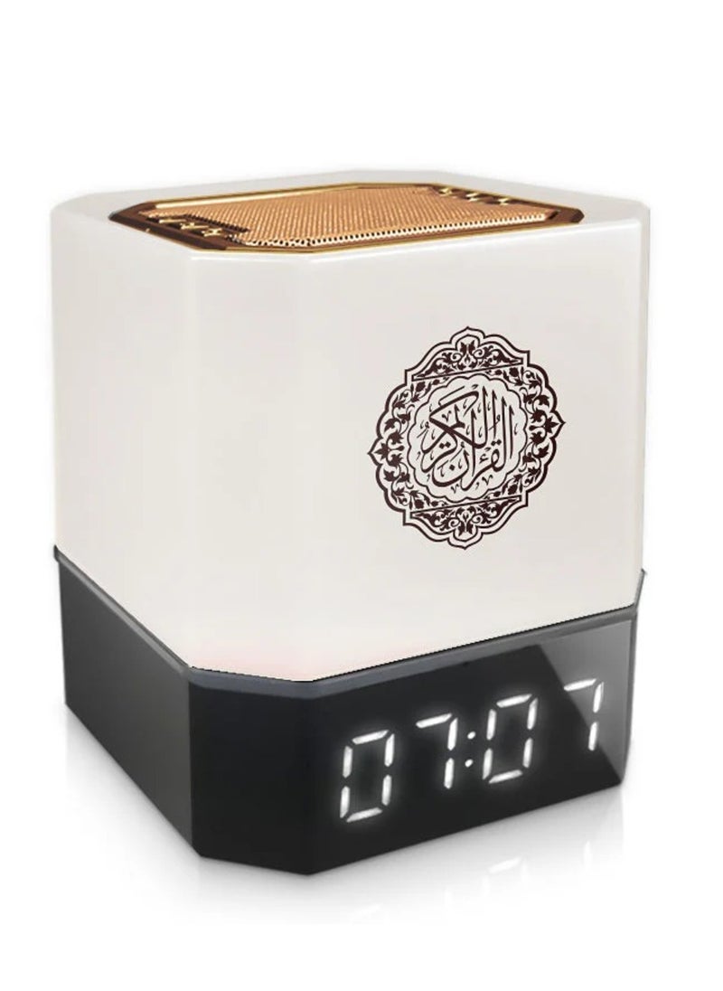 DIGI CORE - Quran Speaker With Remote & APP Control Speaker Dimmable 7 Color Changing Azan Bluetooth Speaker 16 Multi Language Night Light MP3 Music Speaker Quran Lamp Alarm Clock Speaker - Image 1