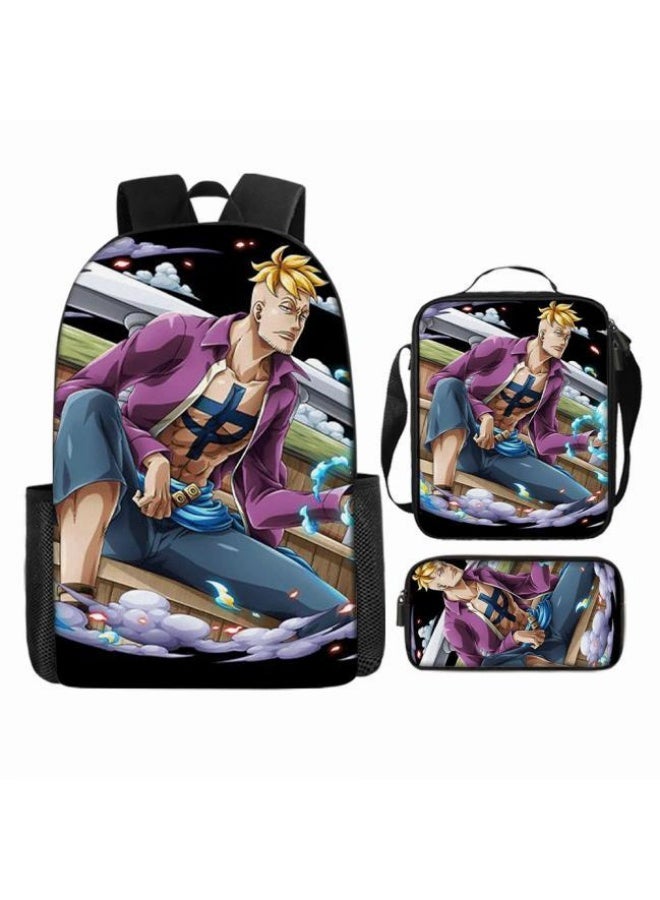 عام أحدث نموذج عالمي من الكرتون طباعة ثلاثة قطعة حقيبة مجموعة ( الطلاب ، الأطفال ، الأصدقاء ، نزهة ، تسلق الجبال ، الخ . ) - Image 4