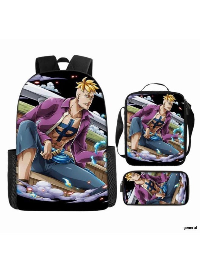 عام أحدث نموذج عالمي من الكرتون طباعة ثلاثة قطعة حقيبة مجموعة ( الطلاب ، الأطفال ، الأصدقاء ، نزهة ، تسلق الجبال ، الخ . ) - Image 1