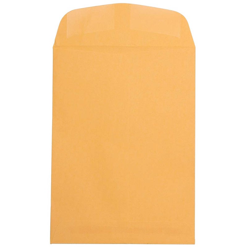 JAM PAPER 7 1/2 x 10 1/2 Open End Catalog Envelopes - Brown Kraft Manila - 50/Pack - Image 2