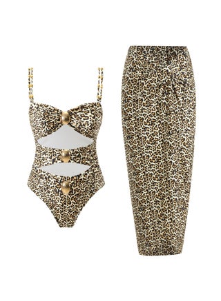 Brown Leopard Print(Y332)