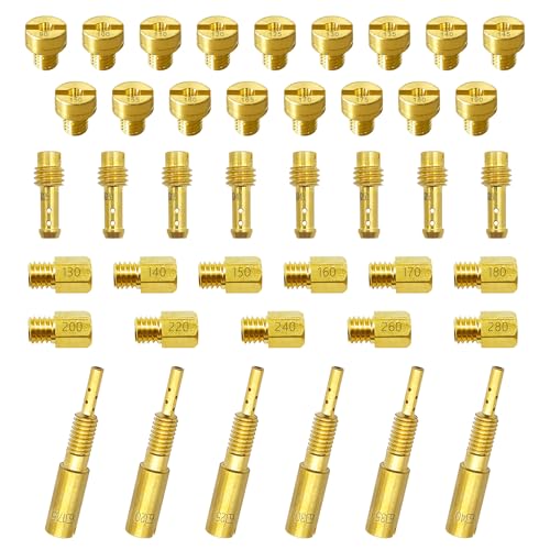 YGQ YQG Carburetor Jet Kit for Mikuni Main & Pilot Slow Jet 42 Pcs N100.604 VM28/486 VM4/042 VM22/210 - Image 1