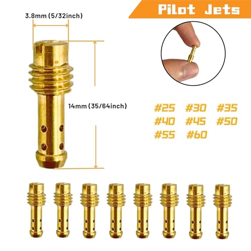YGQ YQG Carburetor Jet Kit for Mikuni Main & Pilot Slow Jet 42 Pcs N100.604 VM28/486 VM4/042 VM22/210 - Image 4
