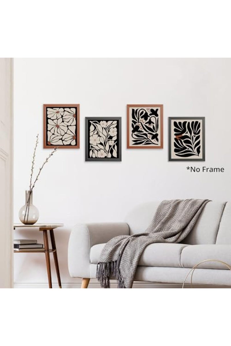 AEHIE Abstract Boho Black Flowers Plant Poster Prints for Home Living Girl Room Dorm Office Decor - Image 2