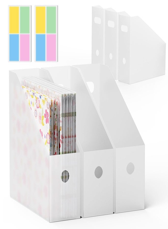 Hukado 6PCS Scrapbook Paper Storage, Foldable Scrapbook Holder with 4 Pieces Sticky Index Tabs, 12x12 Paper Storage Organizer, Files, Craft Vinyl, Cardstock, Magazines, Documents - Image 1