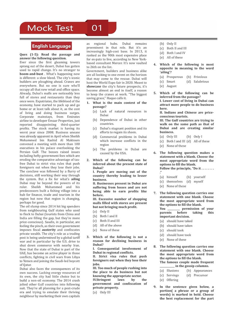 Indian Overseas Bank PO Prelims (IBPS CRP PO/MT XIII) Book 2024 (English Edition) - 8 Full Length Mock Tests and 9 Sectional Tests (1100 Solved Questions) with Free Access to Online Tests  - Image 5