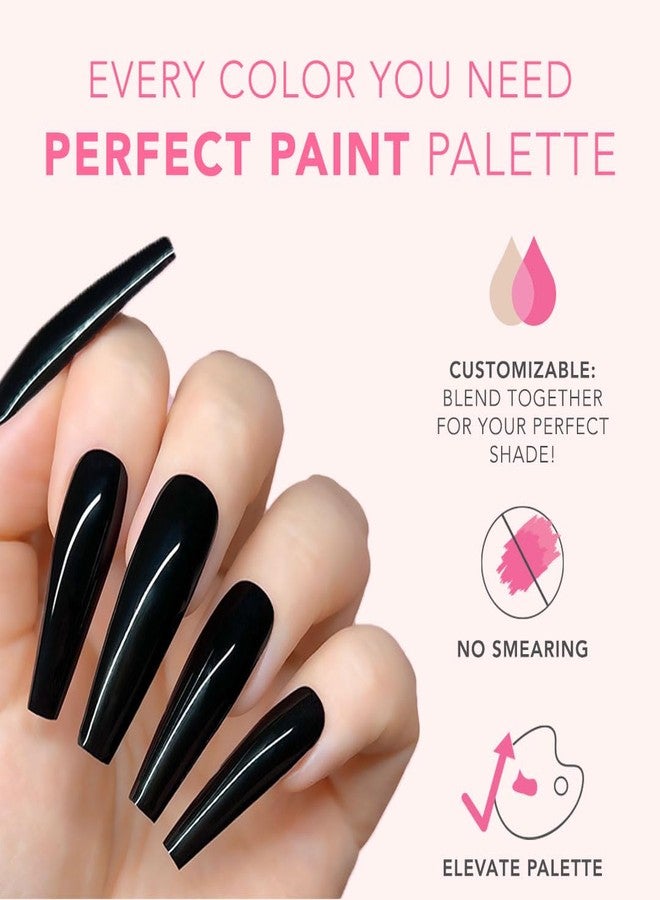 KIARA SKY Gel Paint Pod for Nail Art 0.17 fl oz - Pitch Black - Image 5