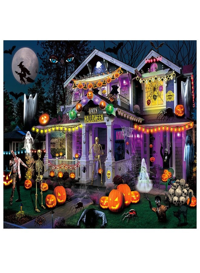 BADUS Halloween Puzzles 1000 Pieces for Adults - 27.5" x 20" (Halloween Haunted House) - Image 1