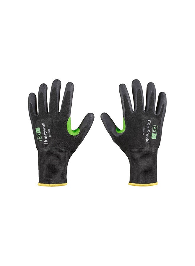 Honeywell 1-Pair Honeywell Cut Level A3/C Micro Foam Nitrile Coated Work Easy Protective Gloves Extra Large Black  - Image 2
