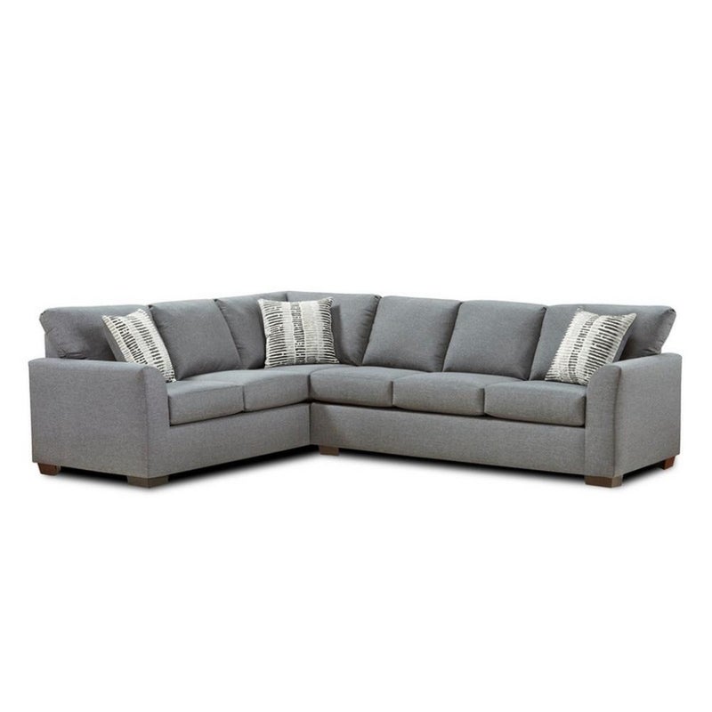 Betak Finnish wood and polyester corner sofa - grey - Image 1