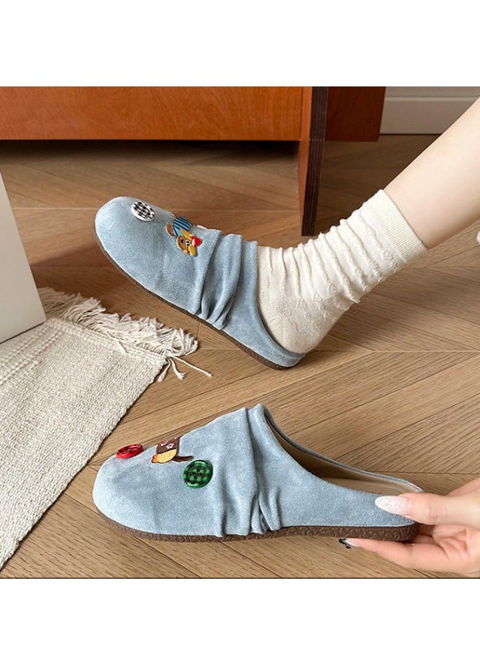 Cute Cartoon Fashionable Versatile Baotou Slippers  - Image 3