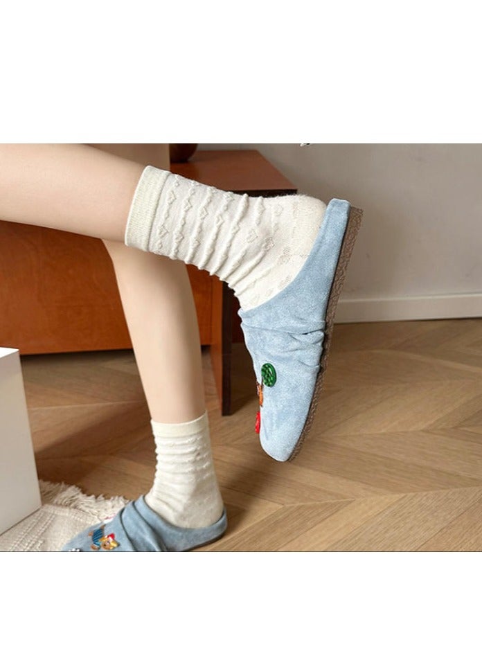 Cute Cartoon Fashionable Versatile Baotou Slippers  - Image 4