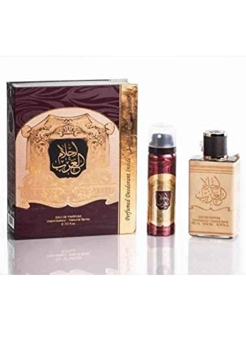 ارض الزعفران - عطر أحلام العرب 80 مل مع بخاخ للعرق 50 مل - Image 1