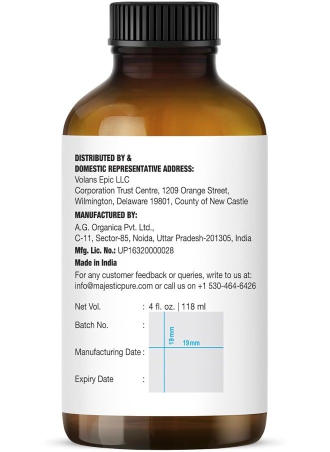 Majestic Pure - MAJESTIC PURE Frankincense Essential Oil | 100% Pure and Natural Frankincense Oil | Premium Grade Essential Oils for Hair Care, Home Diffusers, Skin, Aromatherapy, Massage and Humidifiers | 118 ml - Image 1