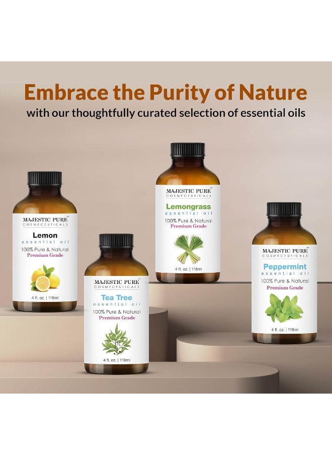 Majestic Pure - MAJESTIC PURE Frankincense Essential Oil | 100% Pure and Natural Frankincense Oil | Premium Grade Essential Oils for Hair Care, Home Diffusers, Skin, Aromatherapy, Massage and Humidifiers | 118 ml - Image 1