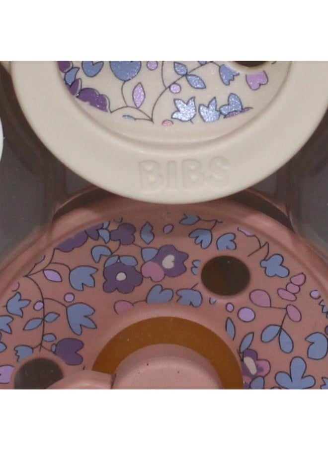 BIBS Liberty Pacifier – 2 Pack (Eloise Latex, Size 2, Blush Mix)  - Image 2