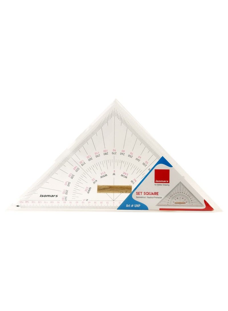 Isomars Acrylic triangle 30 cm with wood handle - isomars