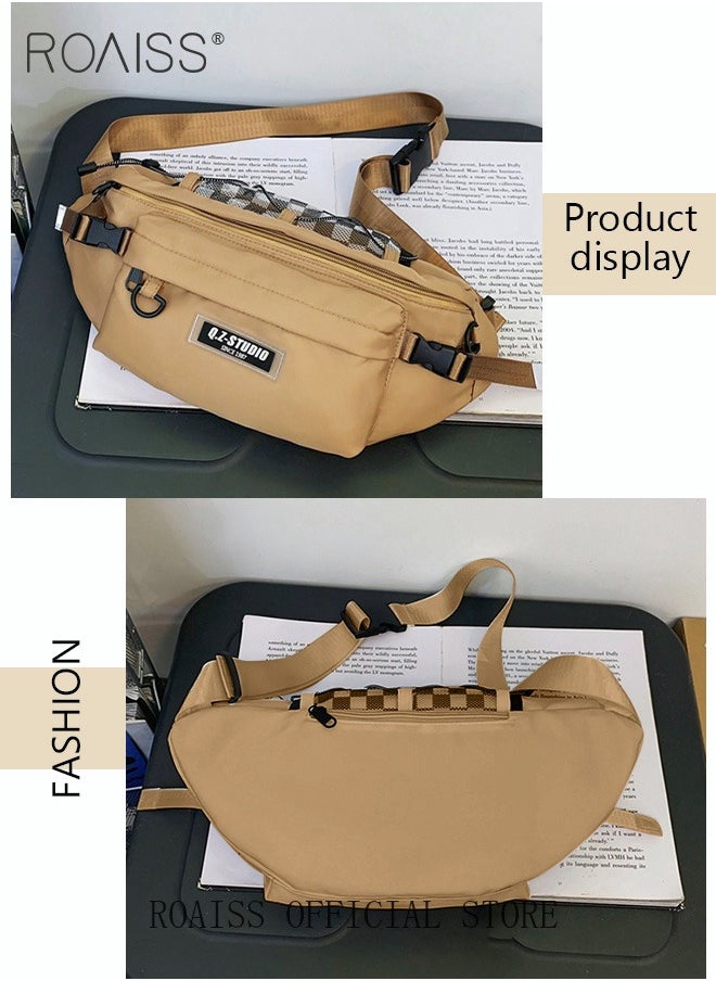 Men Crossbody Chest Bag Casual Waist Pack Large Capacity Practical and Durable Fashionable and Versatile Solid Color - pzsku/Z5978CD3F2953ED294260Z/45/_/1703659570/0cf208db-25bd-40da-9c2b-7c2d67858559