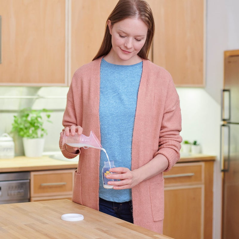 Medela Silicone Breast Milk Collector, Milk Saver with Spill-Resistant Stopper, Suction Base and Lanyard, 3.4 oz/100 mL - Image 5