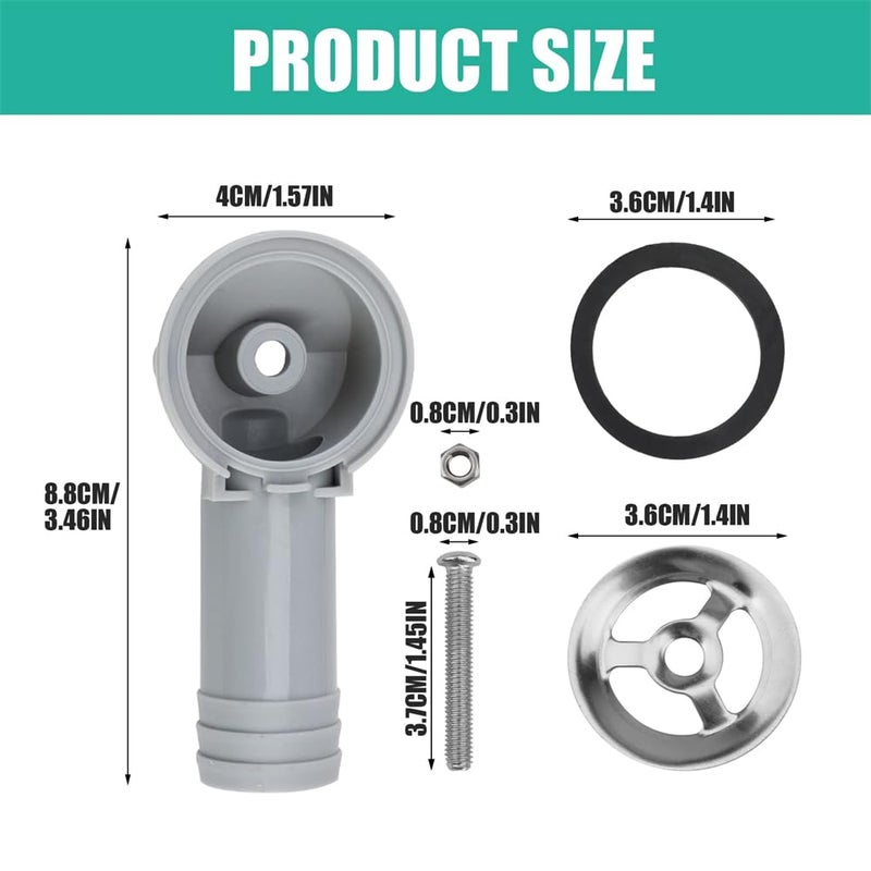 Luckam 2 PCS Sink Overflow Pipe, Sink Overflow Head Kitchen Sink Accessories for Bathroom Kitchen Vanity Artistic Basin, Resistant Sink Hole Drain Covers Tidy Insert Spares - Image 4